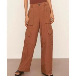 Vince 8 Wide-Leg Tencel Cargo Pants